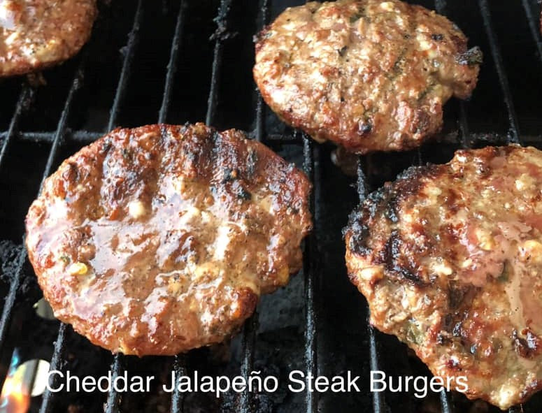 Steak Burger Patties- Bacon & Cheddar or Hot Pepper Jack Cheese & Jalapeno